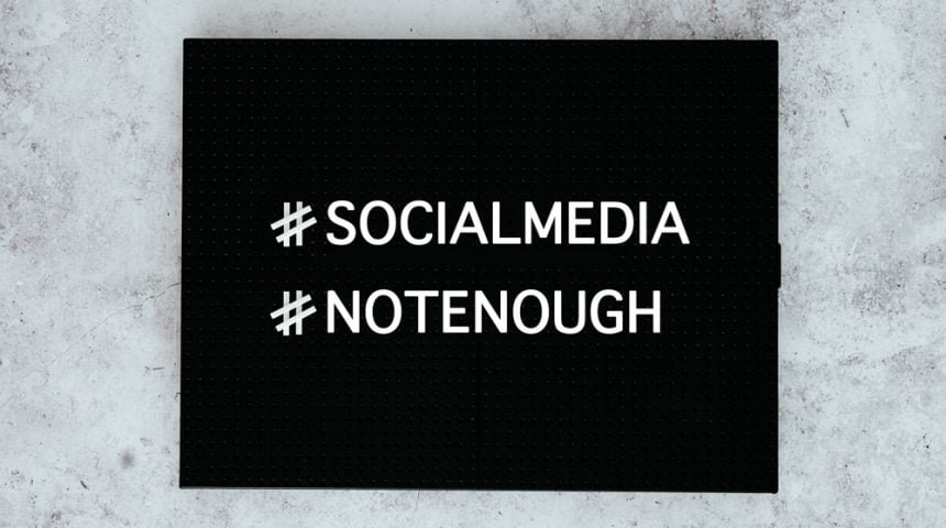 social media not enough